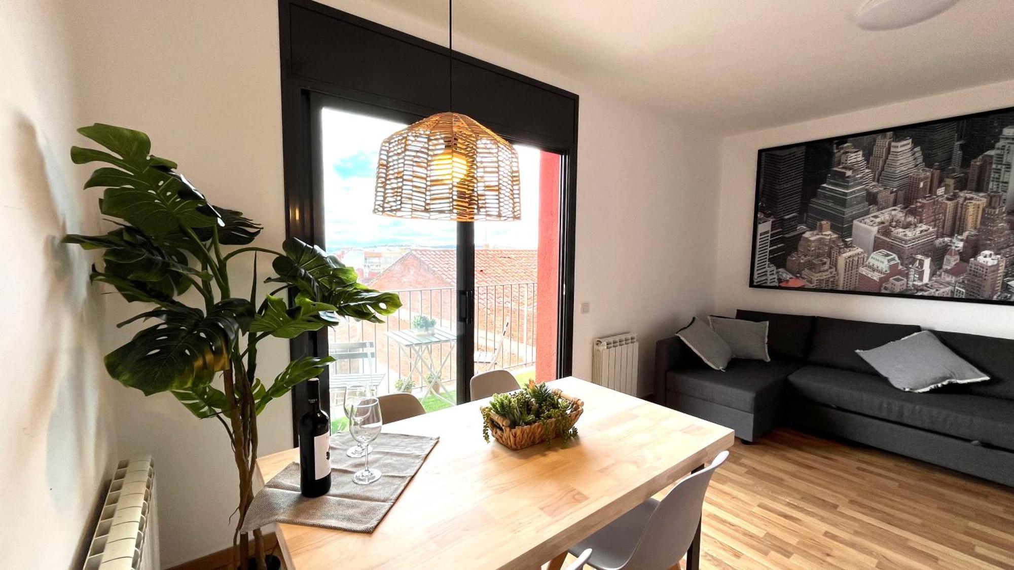 Apartamento Con Terraza By Prestigi 테라사 외부 사진