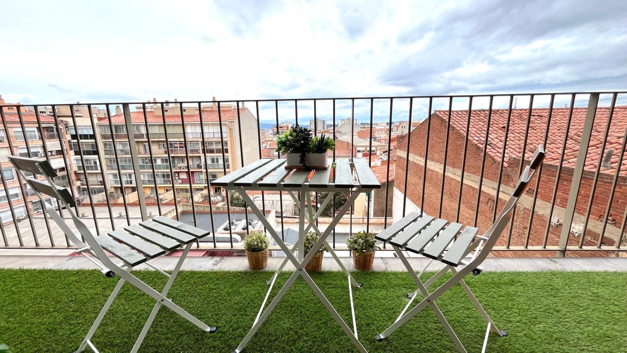 Apartamento Con Terraza By Prestigi 테라사 외부 사진